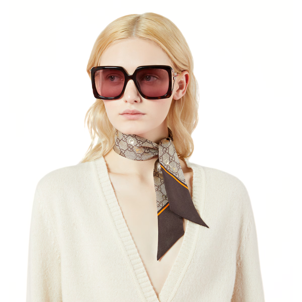 Buy Gucci Printed silk neck bow | Krewsa South Africa