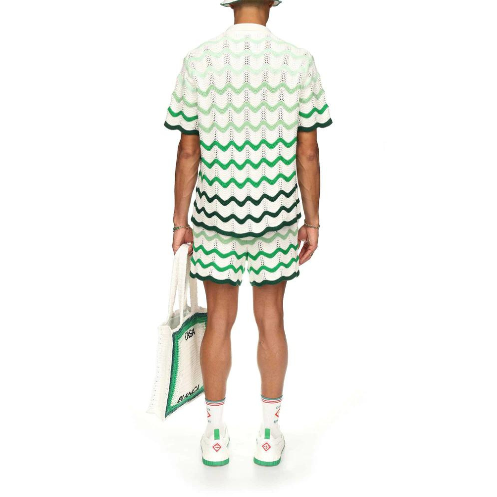 Buy CASABLANCA Wavy Gradient Crochet Shirt | Krewsa South Africa