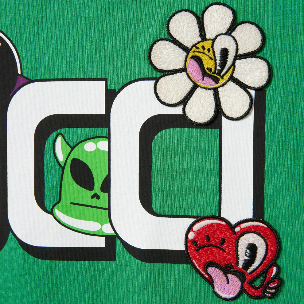 Buy COTTON JERSEY T-SHIRT WITH GUCCI PRINT | Krewsa South Africa