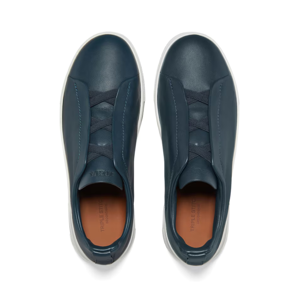 Buy ZEGNA Dark Teal Blue Triple Stitch™ | Krewsa South Africa