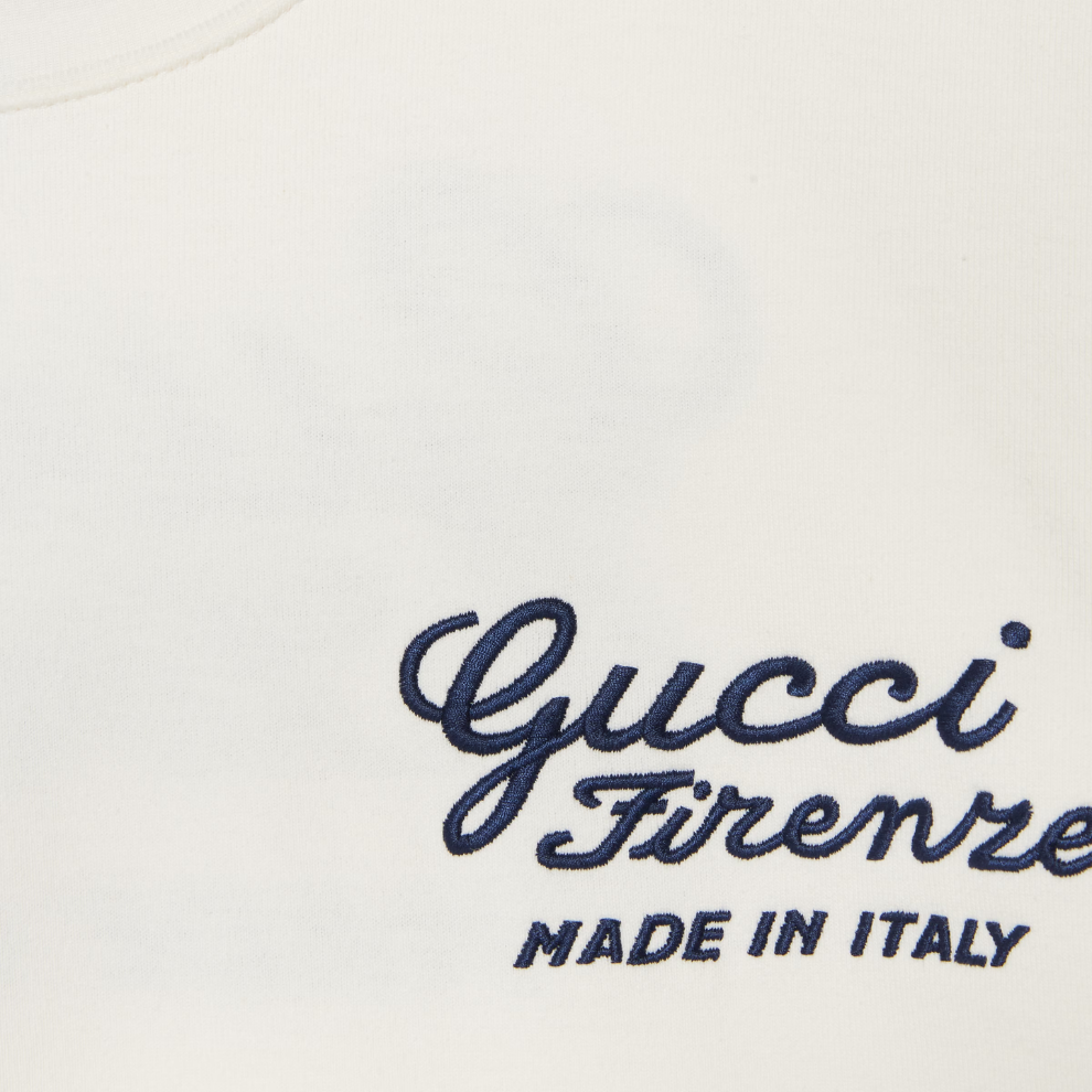 Buy GUCCI COTTON JERSEY T-SHIRT WITH EMBROIDERY | Krewsa South Africa