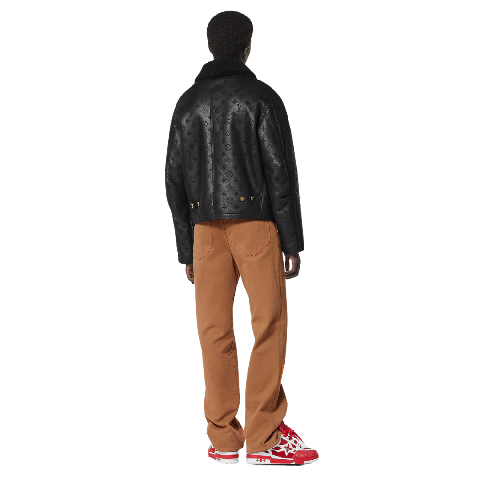 Buy LOUIS VUITTON Shearling Embossed Monogram Jacket | Krewsa South Africa