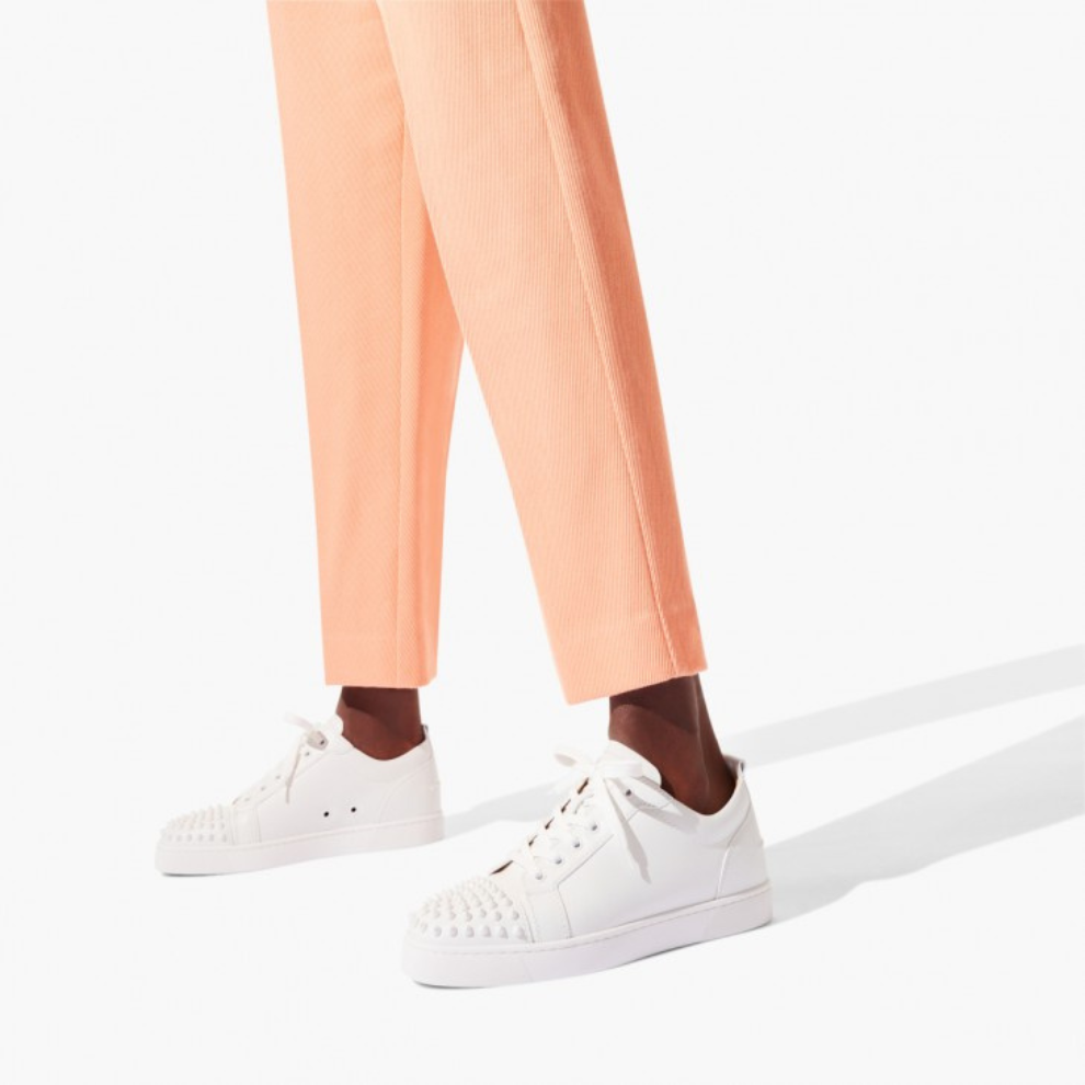 Buy CHRISTIAN LOUBOUTIN Louis Junior Spikes Sneakers - Calf leather and spikes - White | Krewsa South Africa