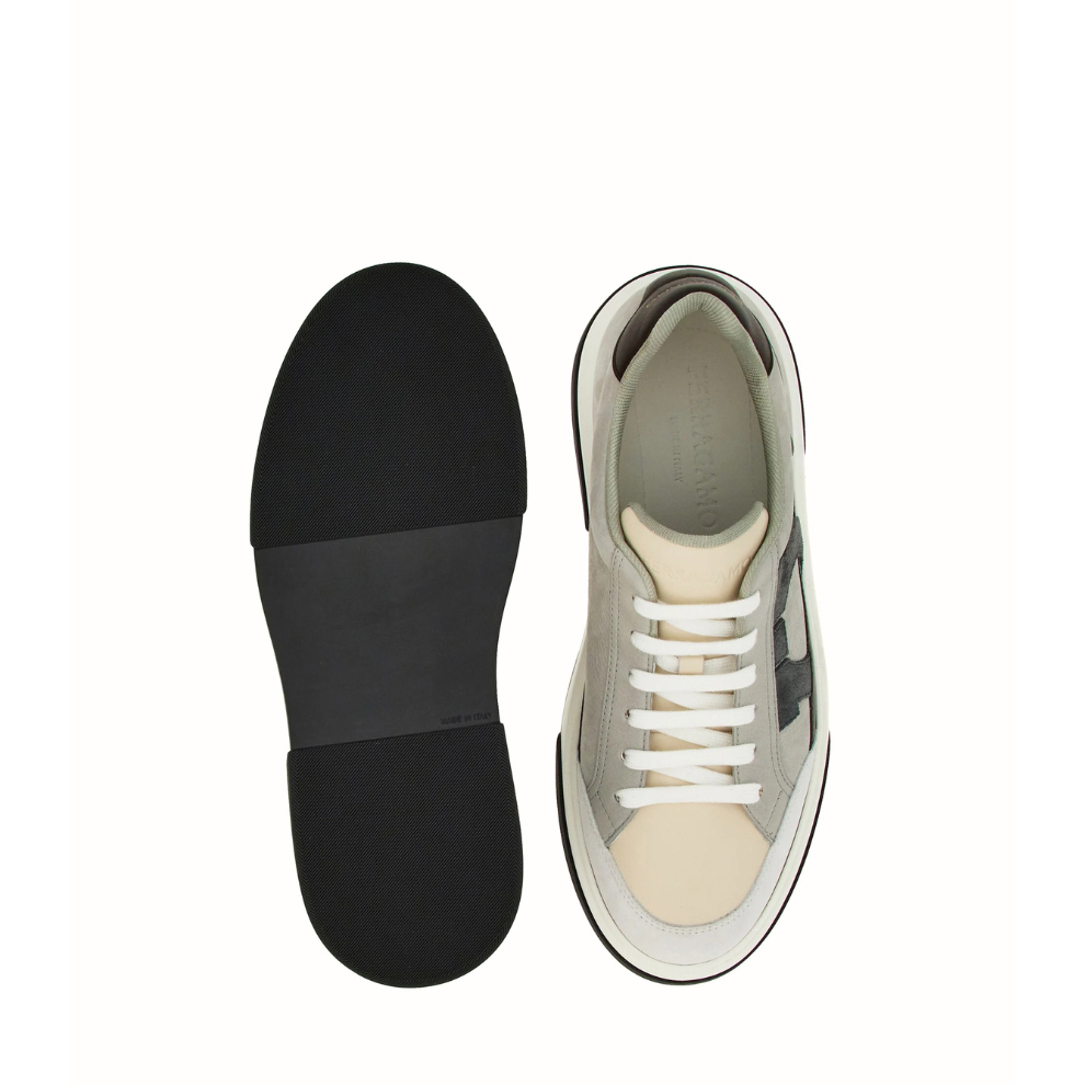 Buy Ferragamo Gancini-embroidered leather sneakers | Krewsa South Africa