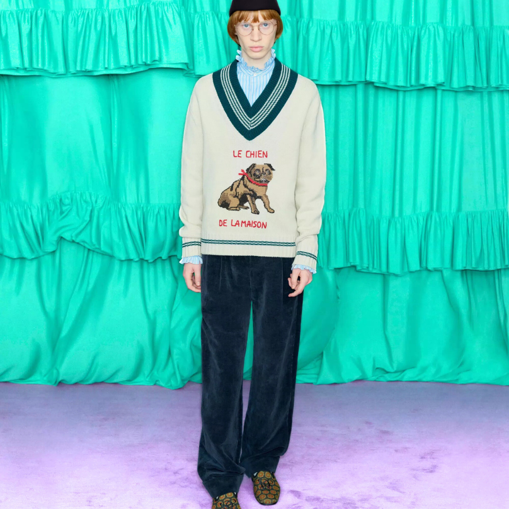 Buy Valentino Le Chien De La Maison Jacquard Wool Sweater | Krewsa South Africa