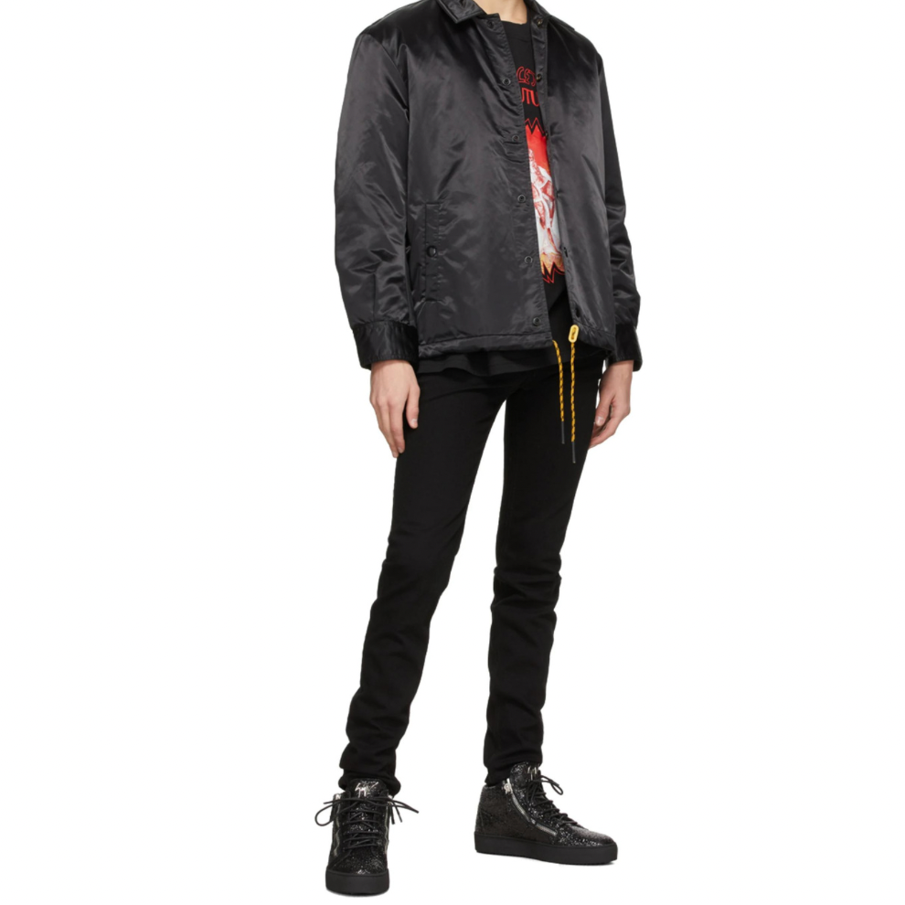 Buy GIUSEPPE ZANOTTI Black Glitter Kriss High-Top Sneakers | Krewsa South Africa