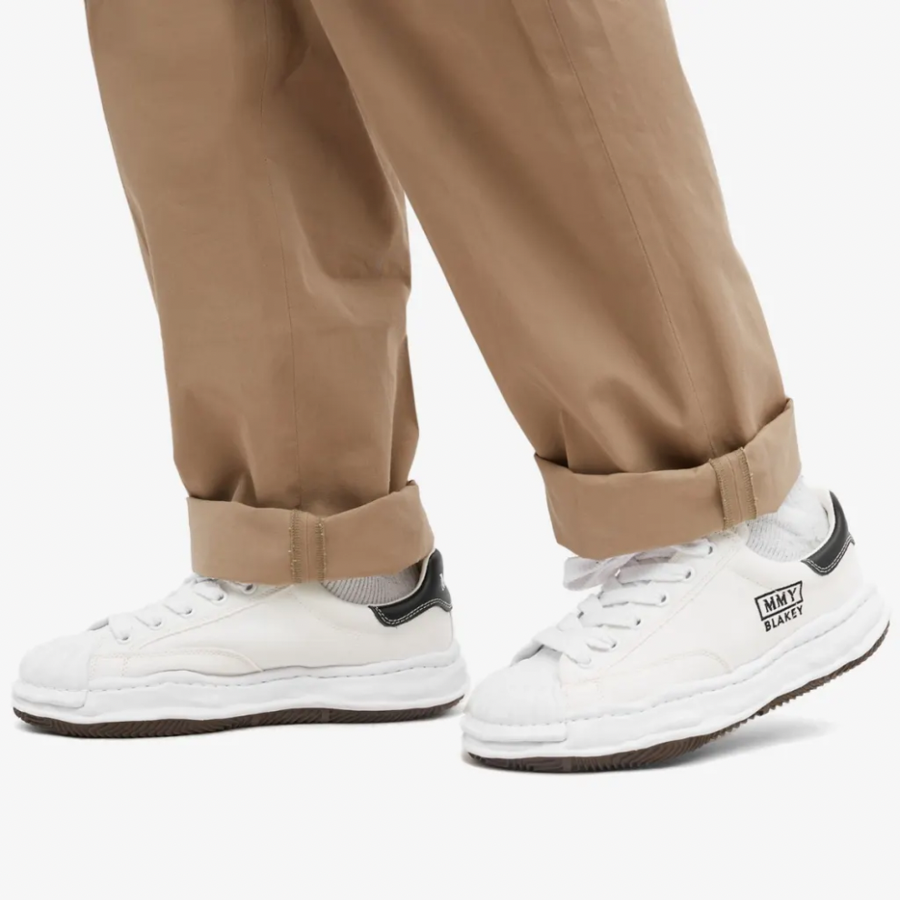 Buy MAISON MIHARA YASUHIRO BLAKEY LOW ORIGINAL SOLE CANVAS SNEAKER WHITE | Krewsa South Africa