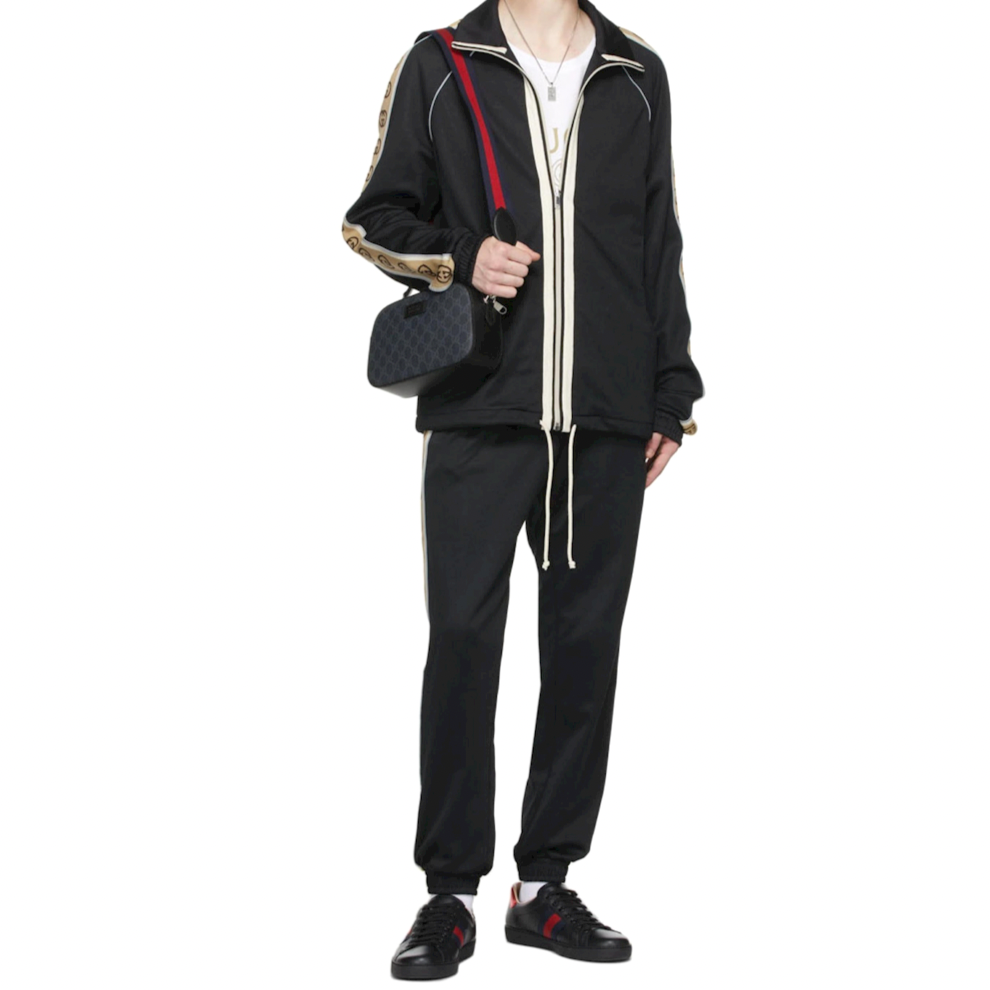 Buy GUCCI Black Embroidered Ace Sneakers | Krewsa South Africa