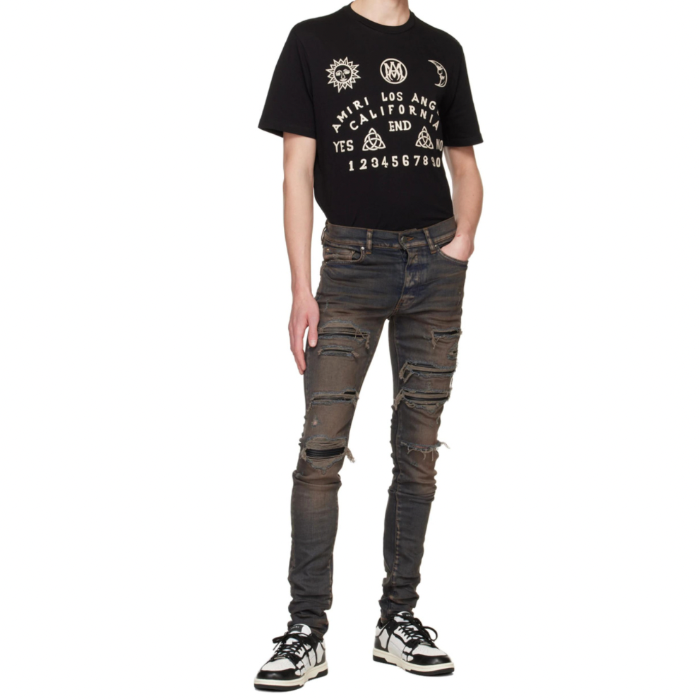 Buy AMIRI Black & White Skel Low Sneakers | Krewsa South Africa