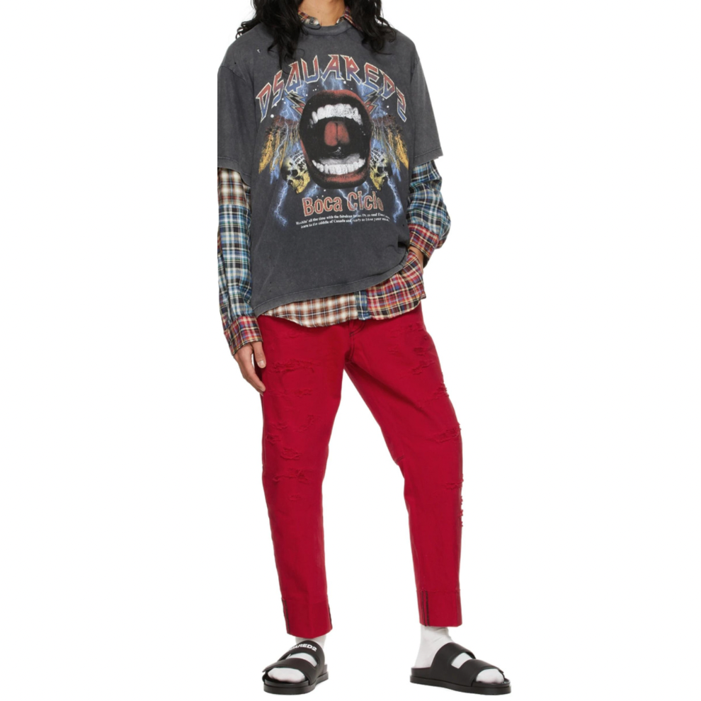 Buy DSQUARED2 Black Logo Sandals | Krewsa South Africa