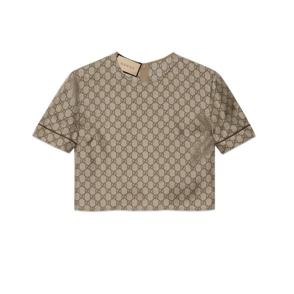 Buy GUCCI GG Supreme print silk top | Krewsa South Africa
