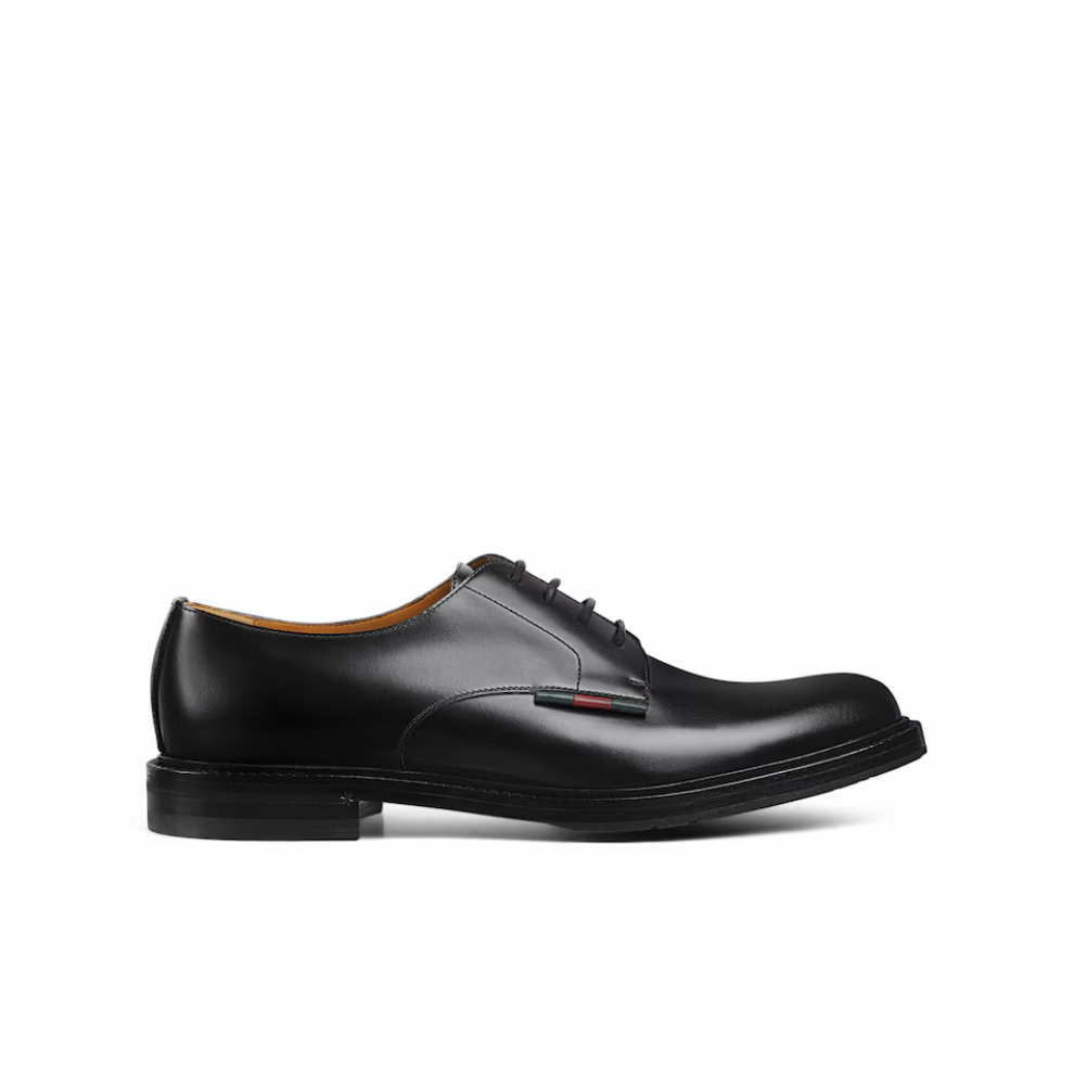 Buy Gucci Men's lace-up shoe with leather Web | Krewsa South Africa
