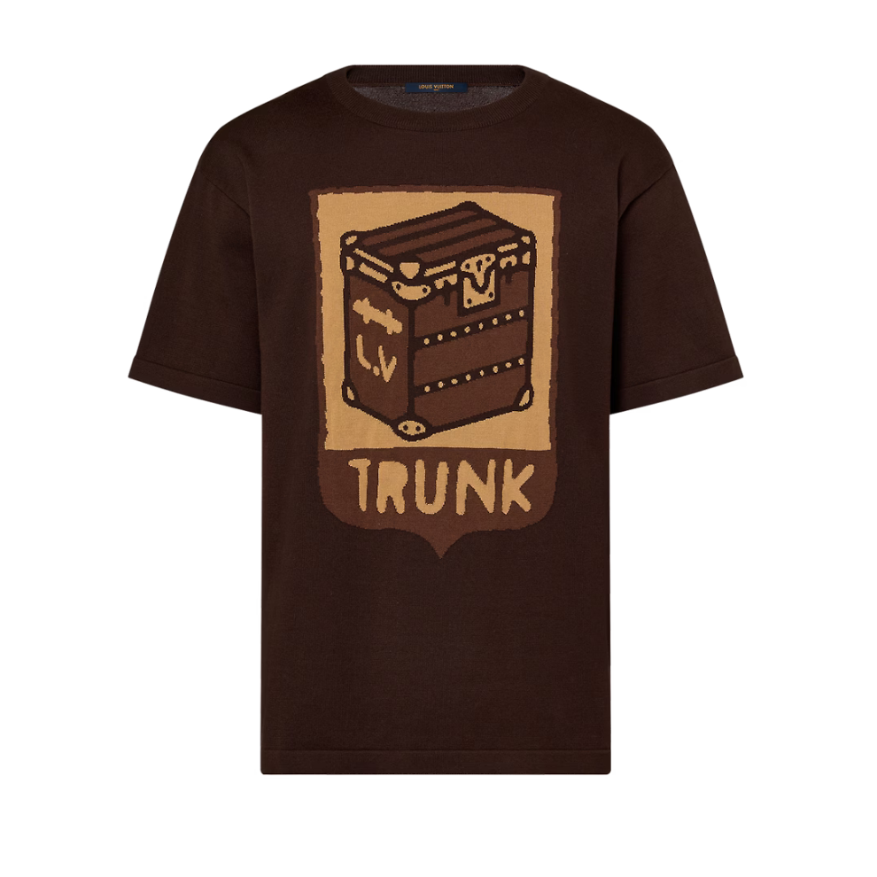 Buy LOUIS VUITTON Short-Sleeved Cotton Intarsia Crewneck | Krewsa South Africa