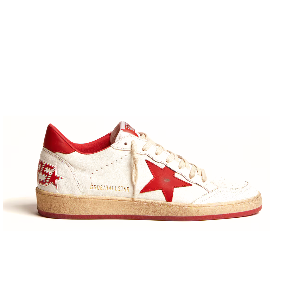 Buy Golden Goose Men's Ball Star in white leather | Krewsa South Africa