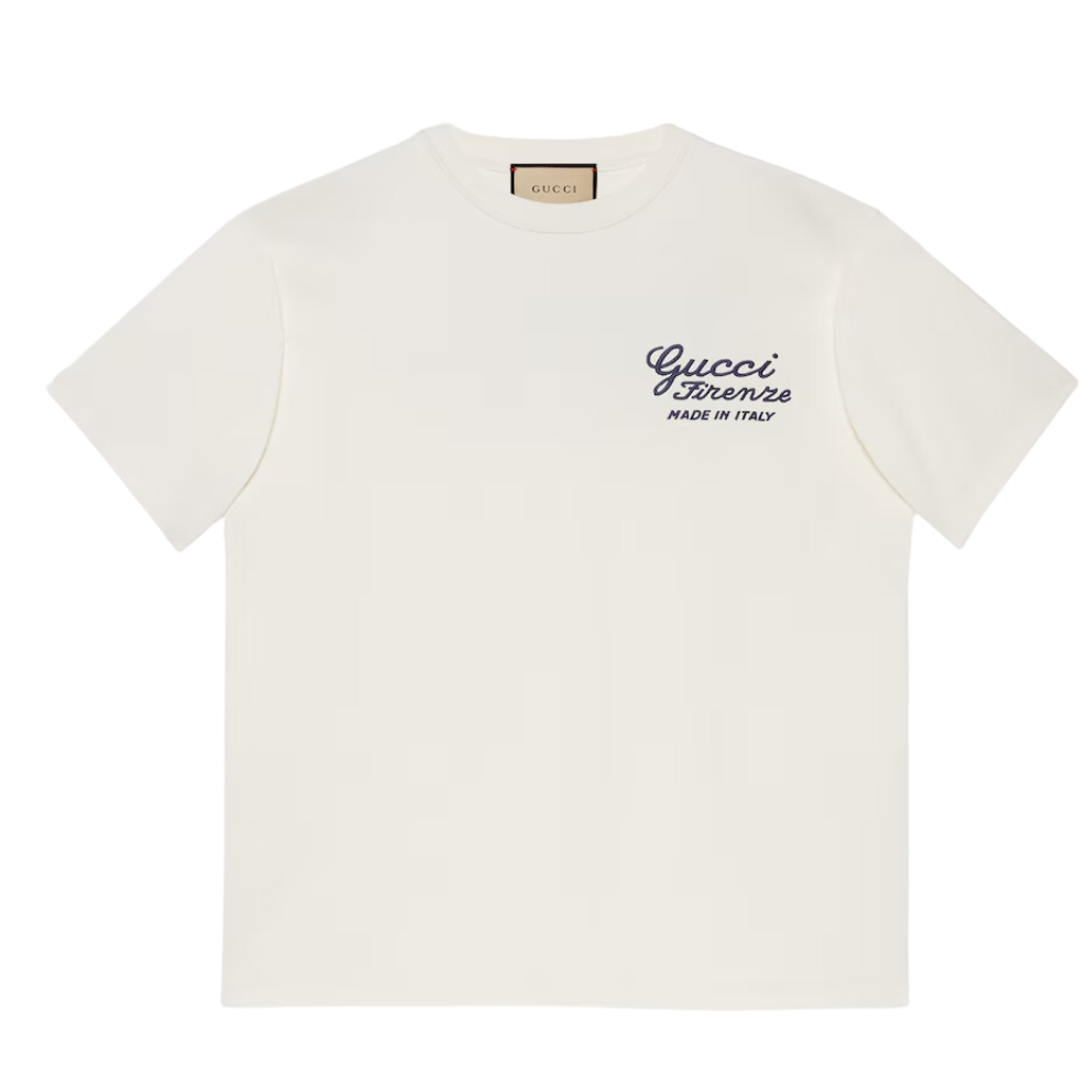 Buy GUCCI COTTON JERSEY T-SHIRT WITH EMBROIDERY | Krewsa South Africa