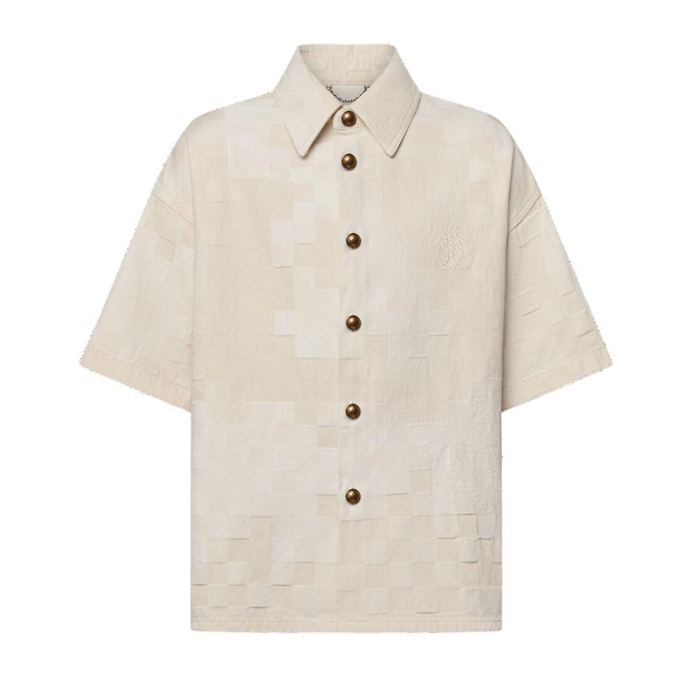 Buy LOUIS VUITTON Damier Short-Sleeved Denim Shirt | Krewsa South Africa