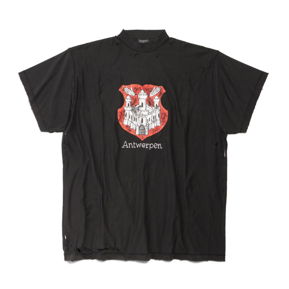 Buy Balenciaga ANTWERPEN INSIDE-OUT T-SHIRT OVERSIZED IN BLACK | Krewsa South Africa