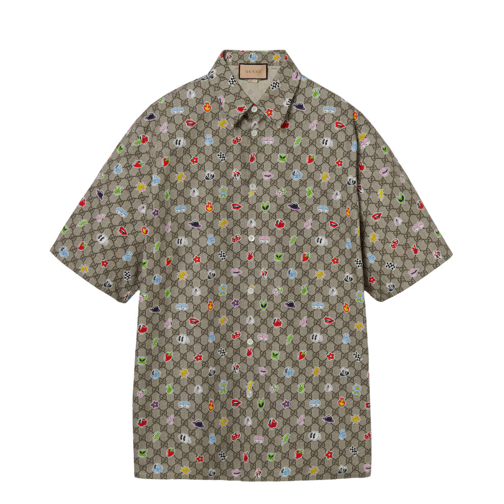 Buy GUCCI COTTON POPLIN SHIRT WITH PRINT | Krewsa South Africa