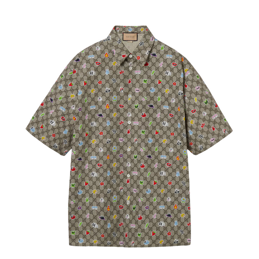 Buy GUCCI COTTON POPLIN SHIRT WITH PRINT | Krewsa South Africa