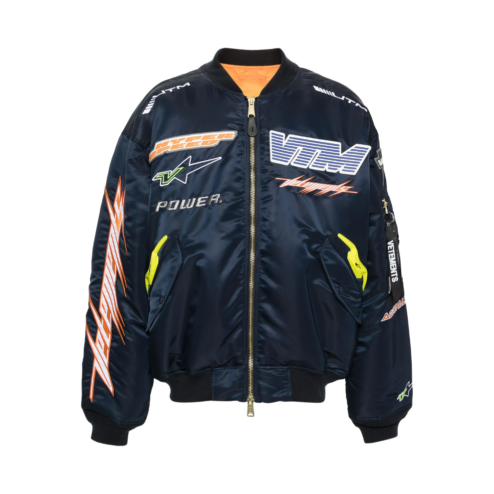 Buy VETEMENTS logo-appliqué bomber jacket | Krewsa South Africa