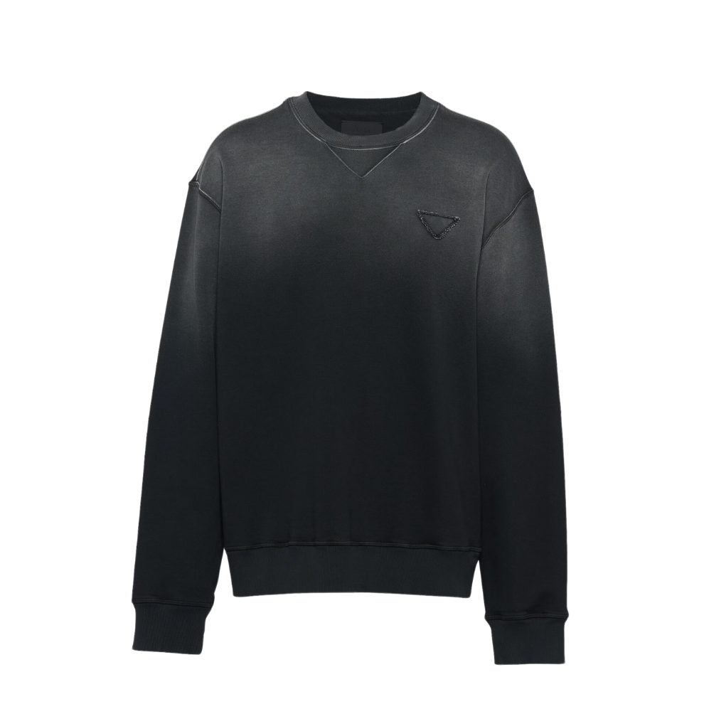 Buy PRADA Oversized garment-dyed cotton sweatshirt | Krewsa South Africa
