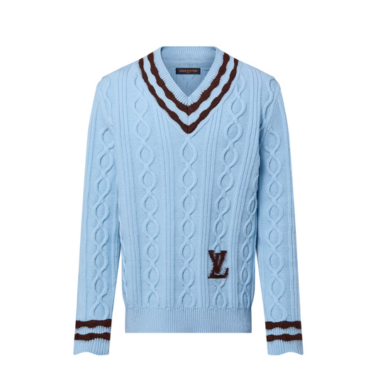 Buy LOUIS VUITTON Cable-Knit Wool And Mohair V-Neck Pullover | Krewsa South Africa