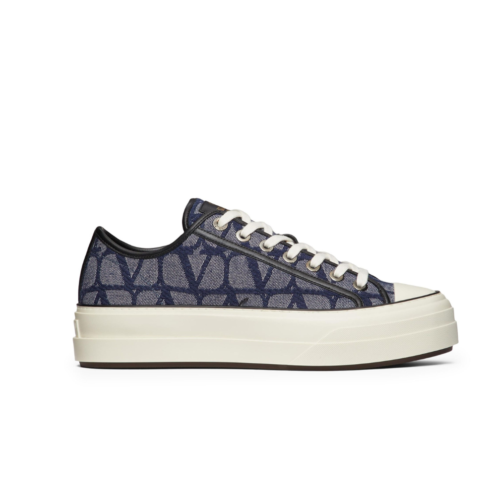 Buy VALENTINO GARAVANI DENIM-EFFECT JACQUARD TOIL Sneakers | Krewsa South Africa