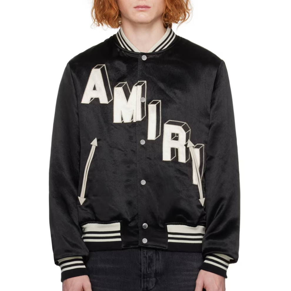 Buy AMIRI Black Appliqué Bomber Jacket | Krewsa South Africa