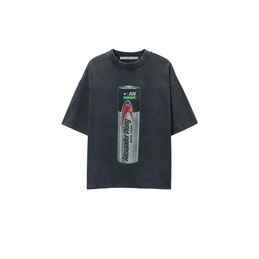 Buy Alexander Wang Battery Logo-Print Graphic T-Shirt | Krewsa South Africa