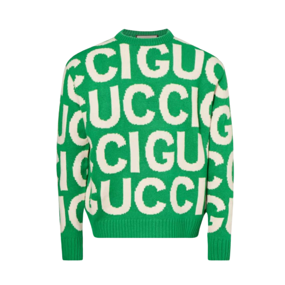 Buy GUCCI Logo-intarsia relaxed-fit wool-knit jumper | Krewsa South Africa
