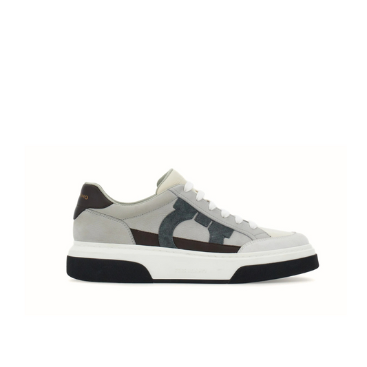Buy Ferragamo Gancini-embroidered leather sneakers | Krewsa South Africa