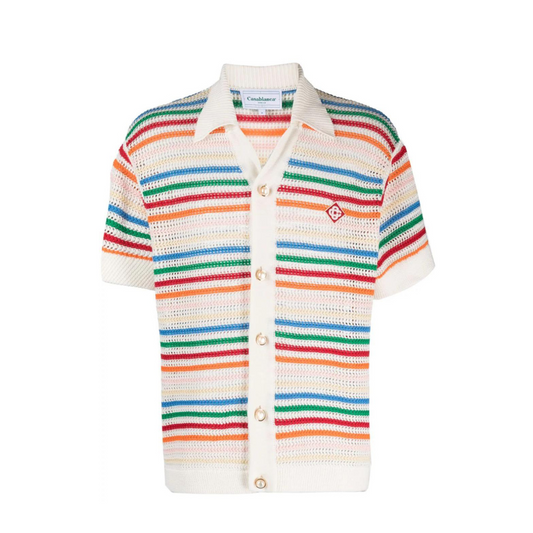 Buy CASABLANCA Braid Striped Shirt In Rainbow Stripe | Krewsa South Africa