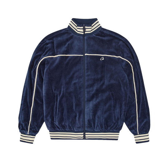 Buy Corteiz CRTZ VVS Uptown Velour Track Jacket 'Navy' | Krewsa South Africa