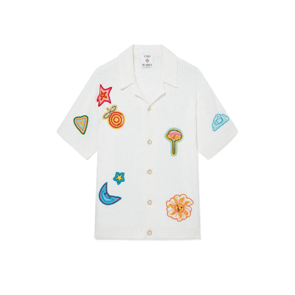Buy CASABLANCA Motif Short Sleeve Crochet Shirt | Krewsa South Africa