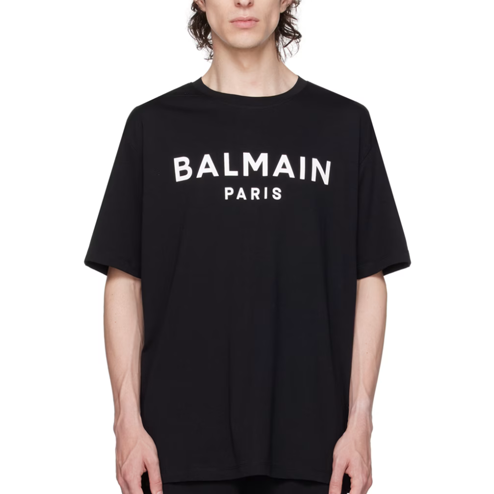 Buy BALMAIN Black Printed T-Shirt | Krewsa South Africa