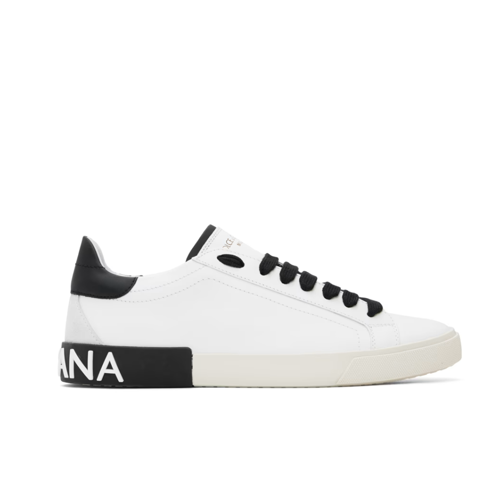 Buy DOLCE & GABBANA White Calfskin Portofino Vintage Sneakers | Krewsa South Africa