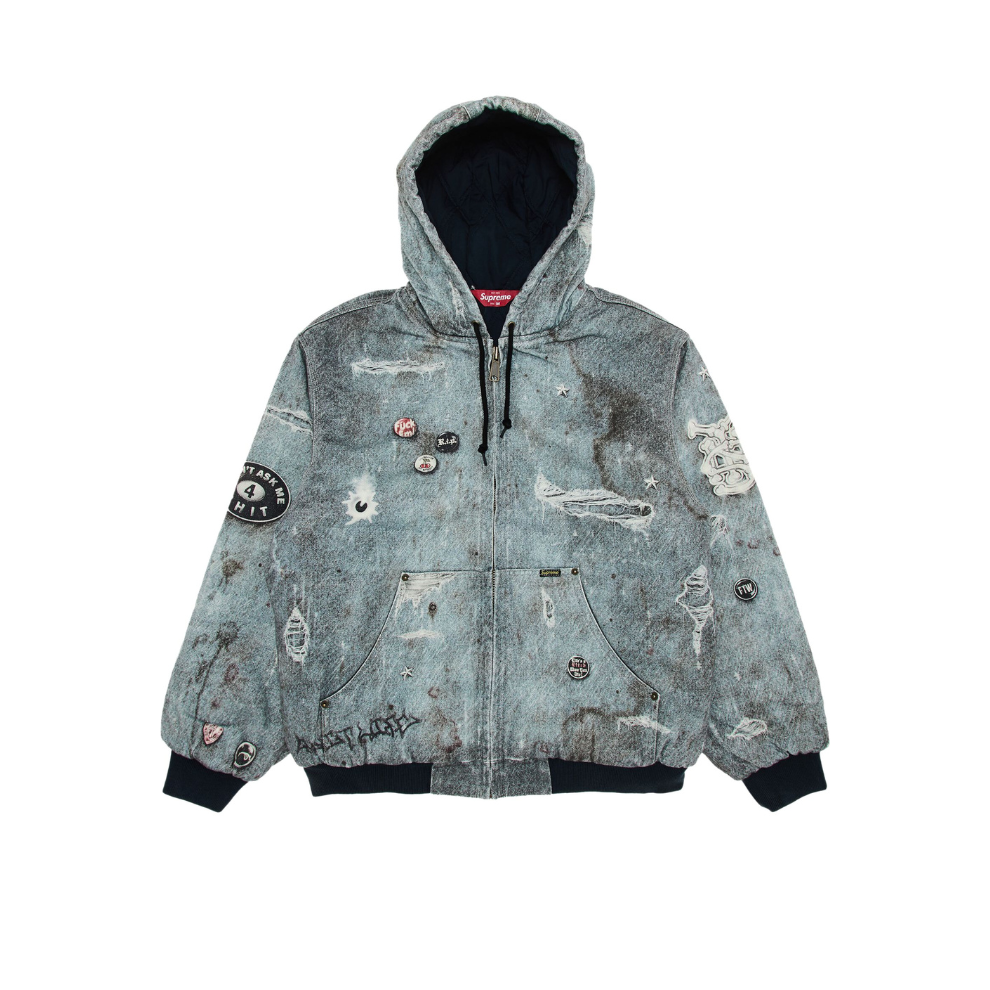 Buy Supreme HJR Trompe L'oeil Hooded Work Jacket 'Blue' | Krewsa South Africa