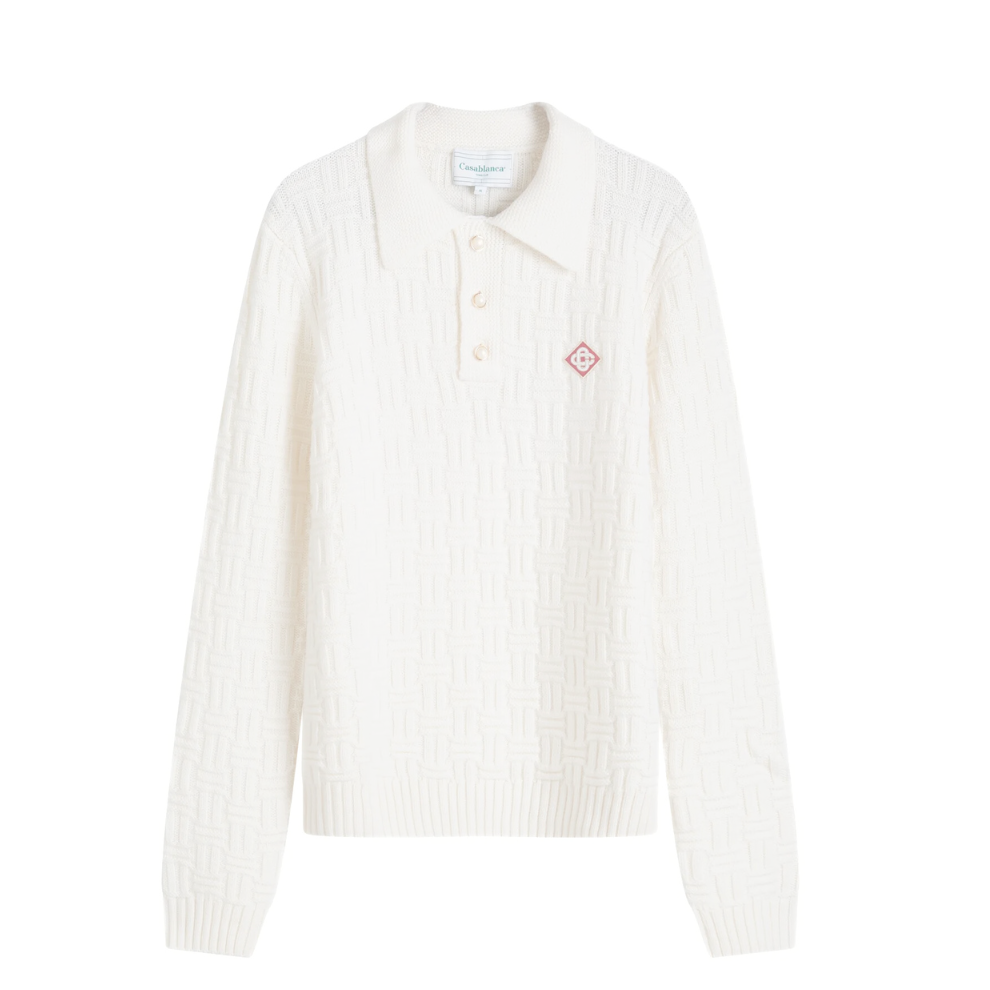 Buy Casablanca Column Stitch Grandpa Polo | Krewsa South Africa