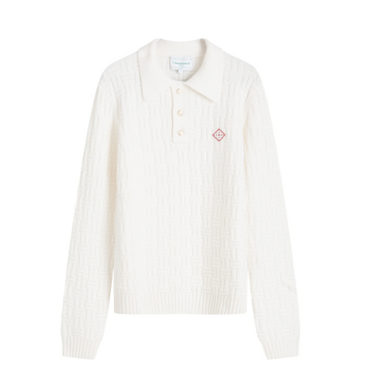 Buy Casablanca Column Stitch Grandpa Polo | Krewsa South Africa