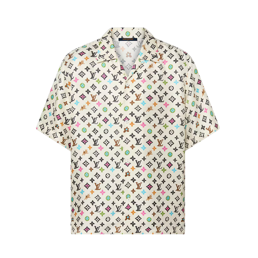 Buy LOUIS VUITTON Monogram Printed Short-Sleeved Silk Shirt | Krewsa South Africa