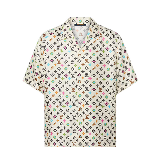 Buy LOUIS VUITTON Monogram Printed Short-Sleeved Silk Shirt | Krewsa South Africa