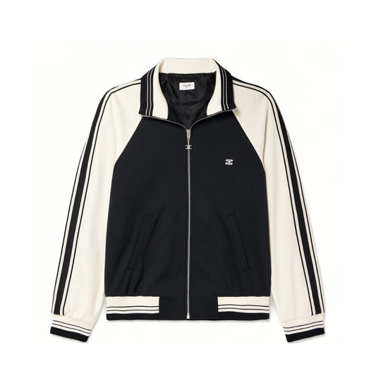 Buy CELINE HOMME Logo-Embroidered Striped Tech-Jersey Track Jacket | Krewsa South Africa