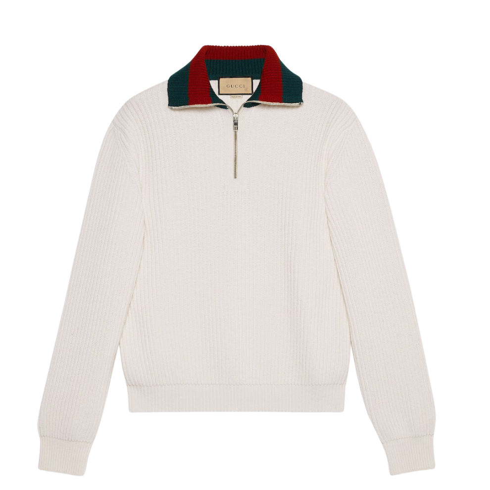 Buy GUCCI KNIT WOOL JUMPER WITH WEB | Krewsa South Africa