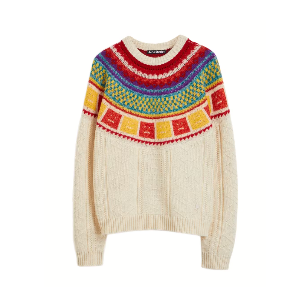Buy Acne Studios Fair-Isle Rainbow Intarsia Knitted Jumper | Krewsa South Africa