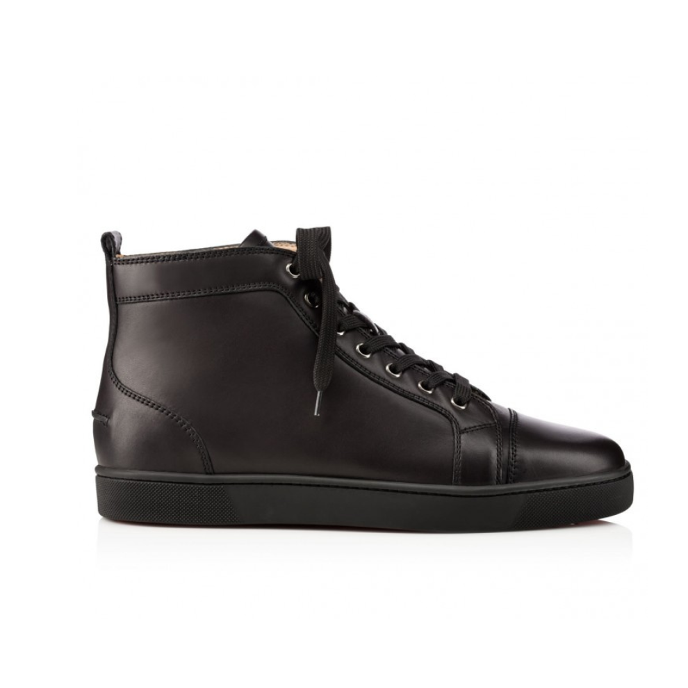 Buy CHRISTIAN LOUBOUTIN Louis High-top sneakers - Calf leather - Black | Krewsa South Africa