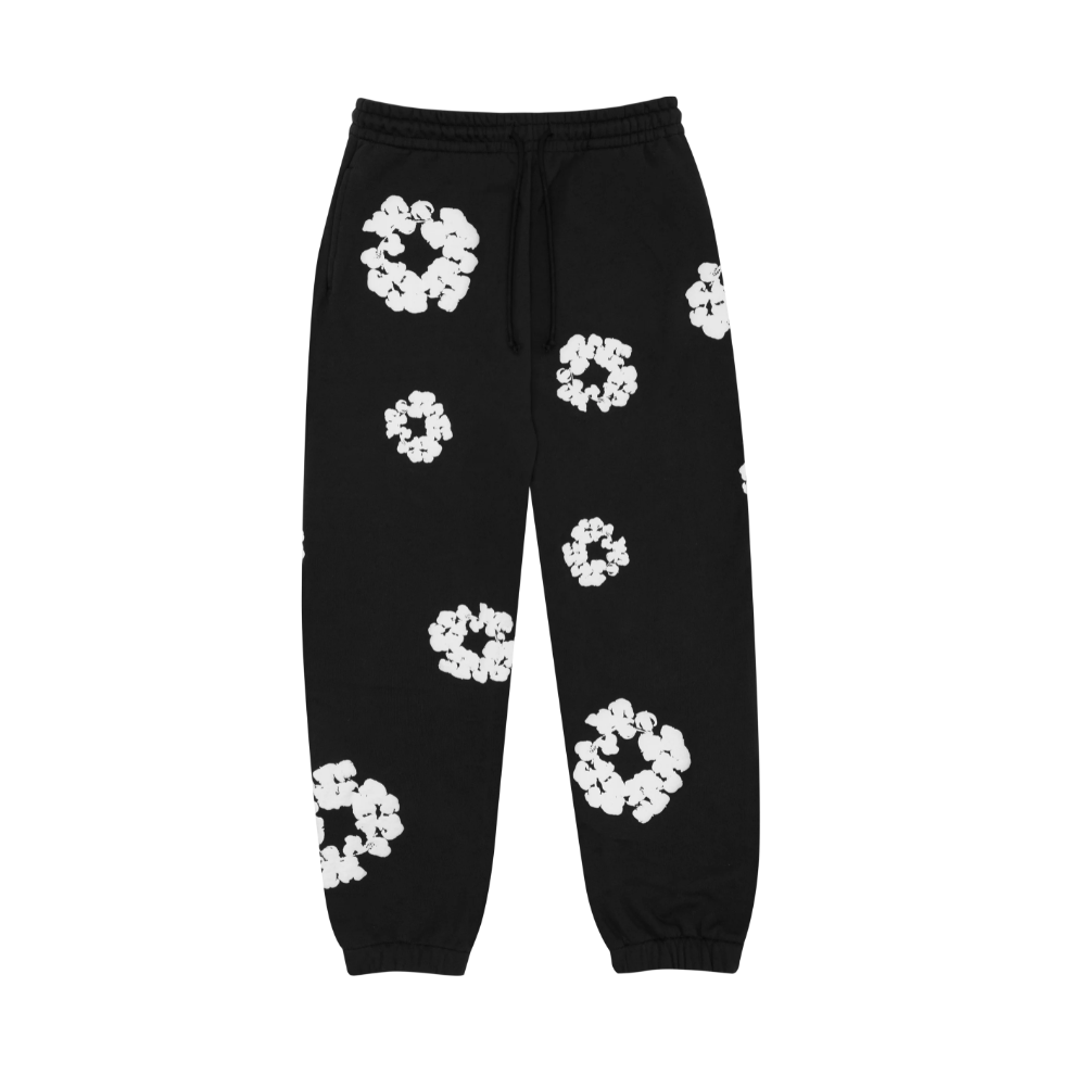 Buy Denim Tears (The Cotton Wreath) Sweatpants Black | Krewsa South Africa