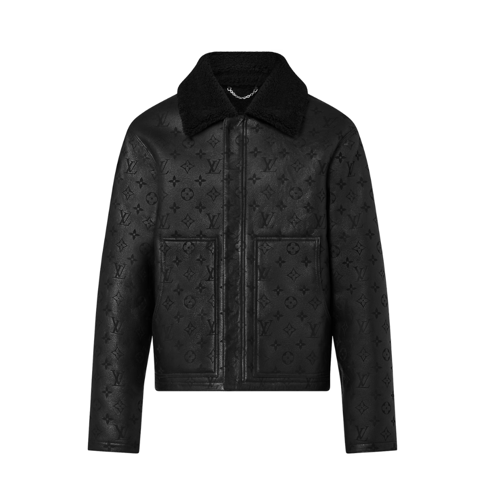 Buy LOUIS VUITTON Shearling Embossed Monogram Jacket | Krewsa South Africa