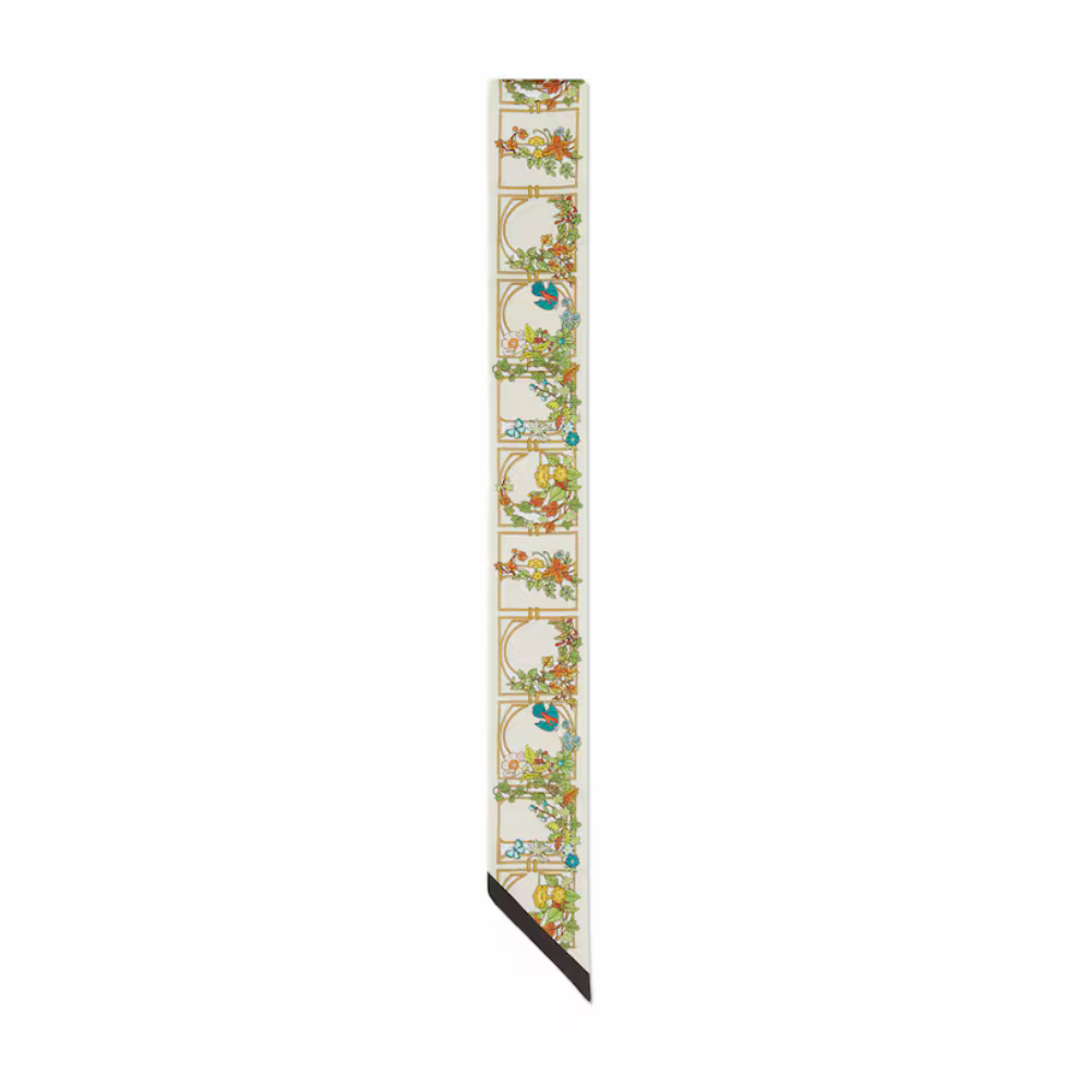 Buy Gucci Animal and floral print silk neck bow | Krewsa South Africa