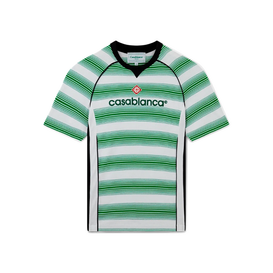 Buy Casablanca White & Green Stripe T-Shirt | Krewsa South Africa