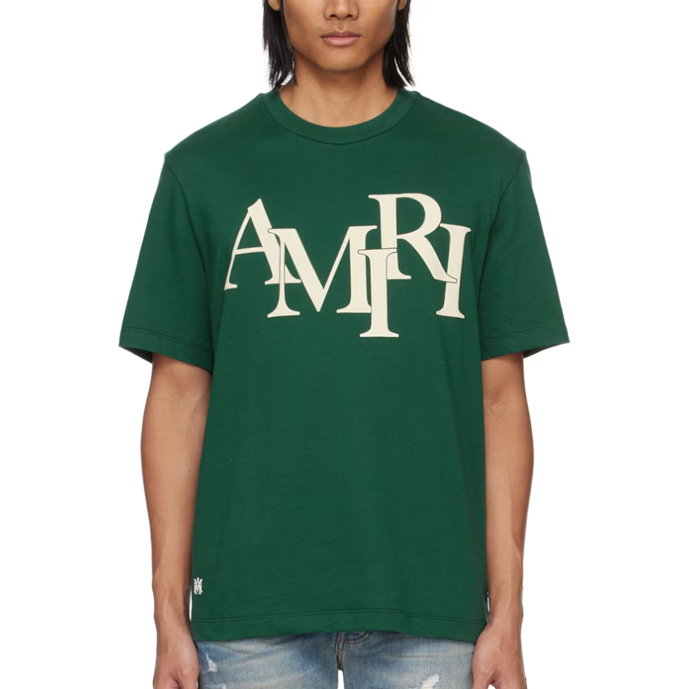 Buy AMIRI Green Staggered T-Shirt | Krewsa South Africa